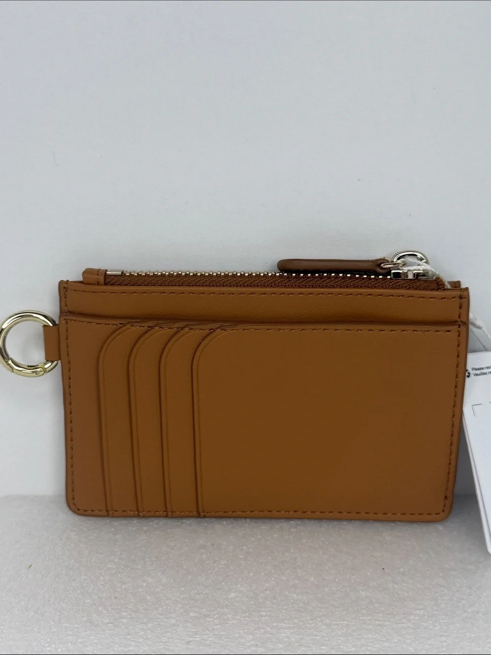 🆕 LULULEMON Cactus Leather Alternative Card Case Chestnut Brown/Gold NWT